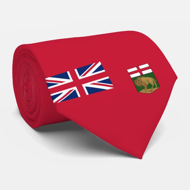 Flag of Manitoba Neck Tie (Rolled)