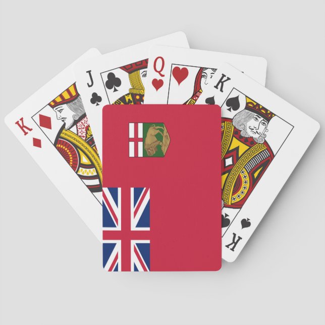 Flag of Manitoba Poker Cards (Back)