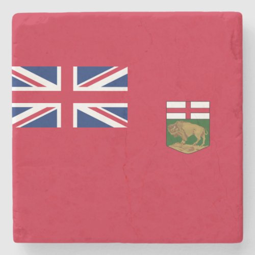 Flag of Manitoba Stone Coaster