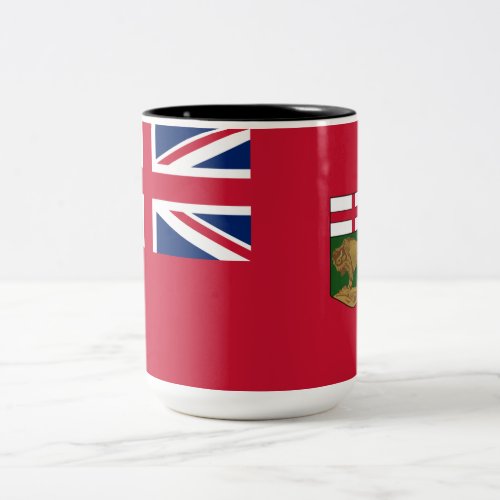 Flag of Manitoba Two_Tone Coffee Mug