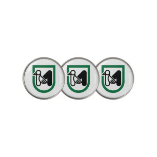Flag of Marche (Italy) Golf Ball Marker