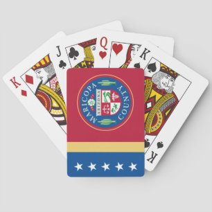Flag of Maricopa County (Arizona) Poker Cards