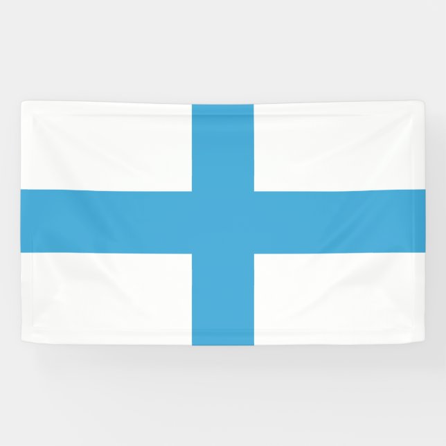 Flag of Marseille (France) Banner (Horizontal)