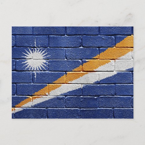 Flag of Marshall Islands Postcard