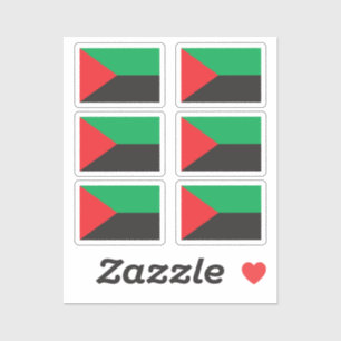Flag of Martinique Collection pack of 6 Sticker
