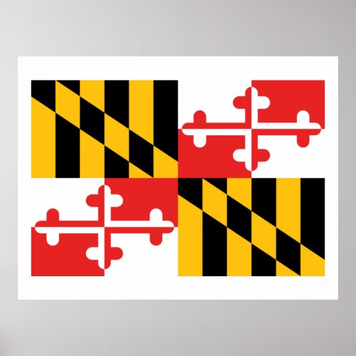 Flag of Maryland Poster