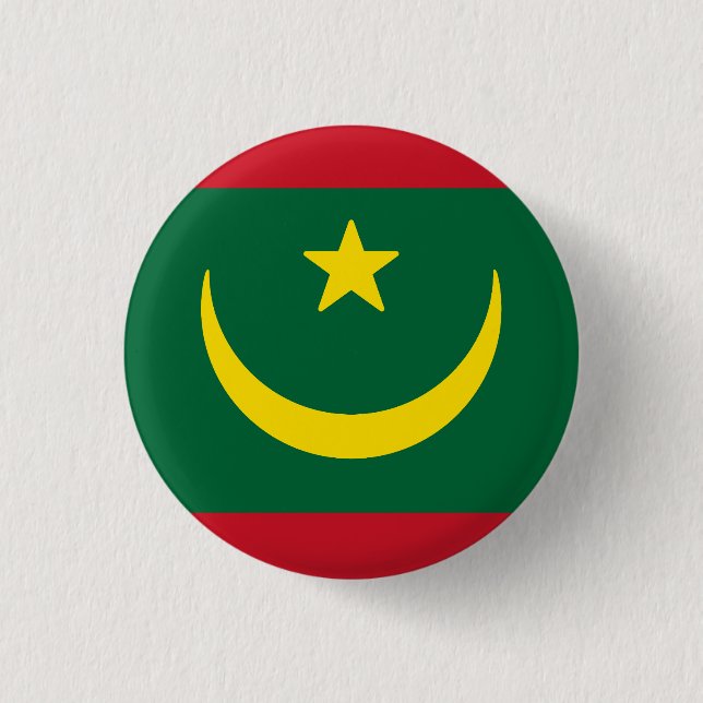 Flag of Mauritania Button (Front)