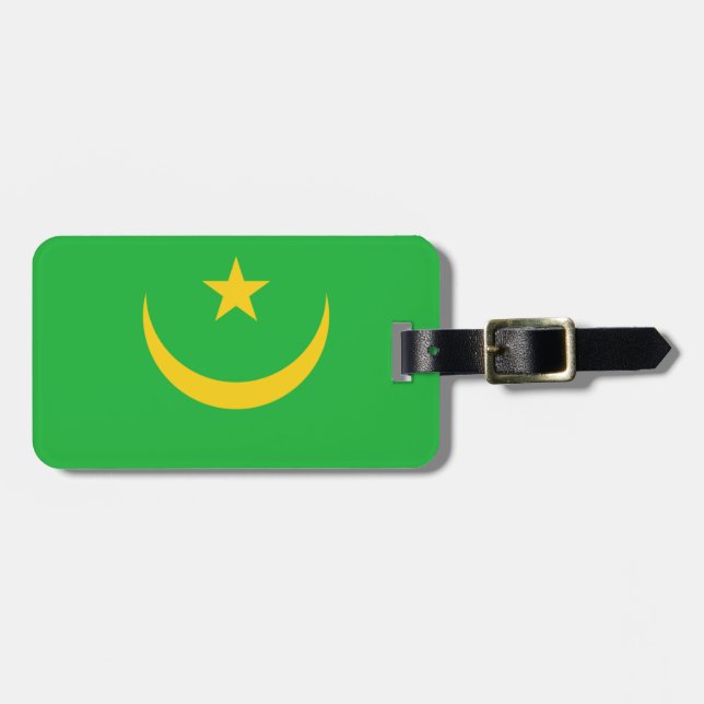 Flag of Mauritania Easy ID Luggage Tag (Front Horizontal)