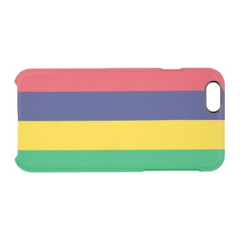 Flag Of Mauritius Clear Iphone Case by Flagosity at Zazzle