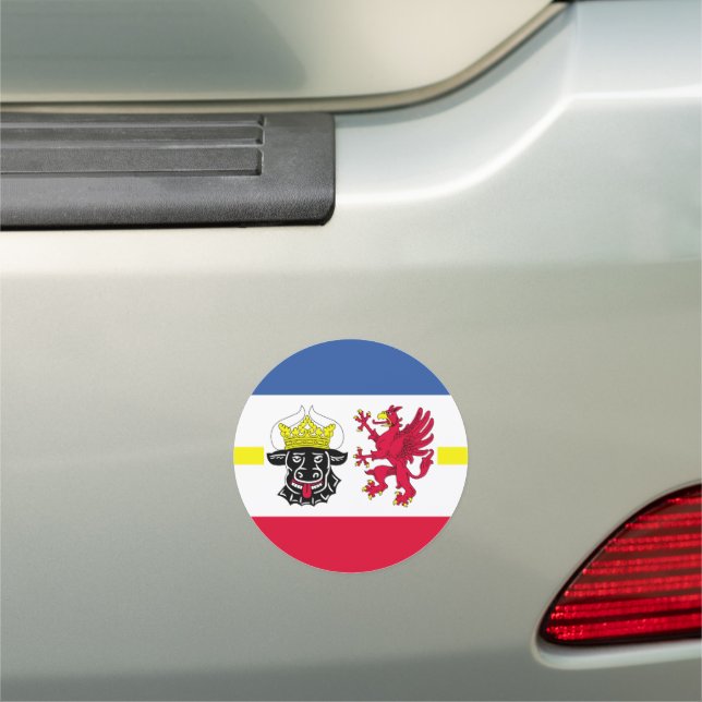 Flag of Mecklenburg Car Magnet (In Situ)