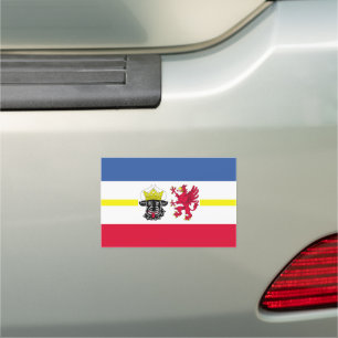 Flag of Mecklenburg Car Magnet