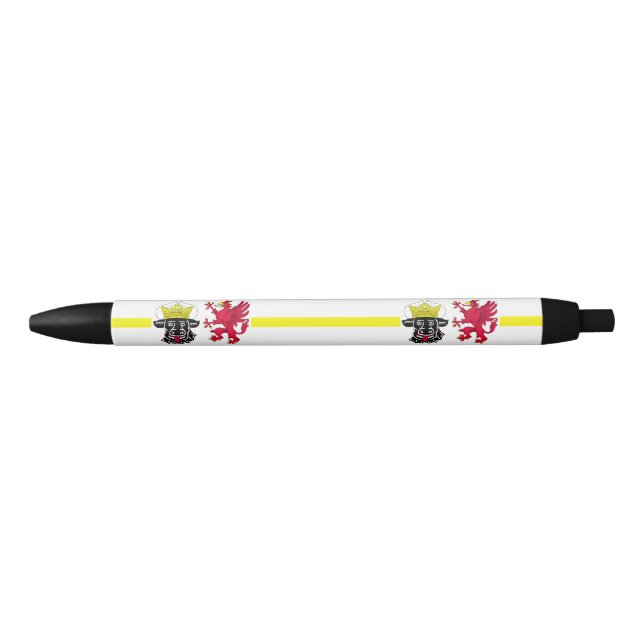 Flag of Mecklenburg-Western Pomerania Black Ink Pe Pen (Front)