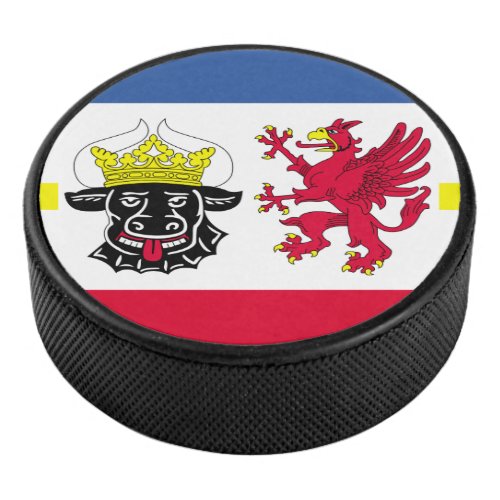 Flag of Mecklenburg_Western Pomerania Hockey Puck