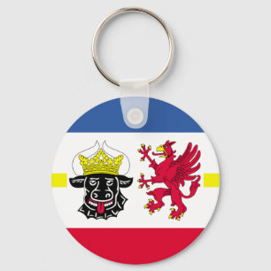 Flag of Mecklenburg-Western Pomerania Keychain