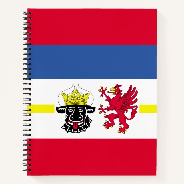 Flag of Mecklenburg-Western Pomerania Notebook (Front)