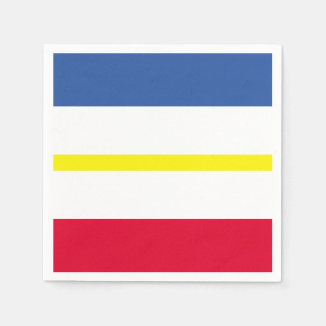 Flag of Mecklenburg-Western Pomerania Paper Napkin (Front)