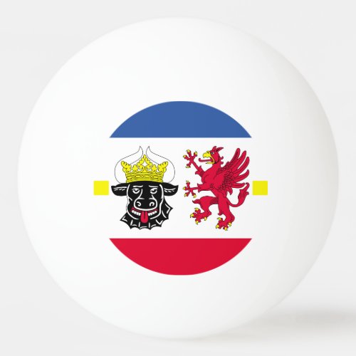 Flag of Mecklenburg_Western Pomerania Ping Pong Ball