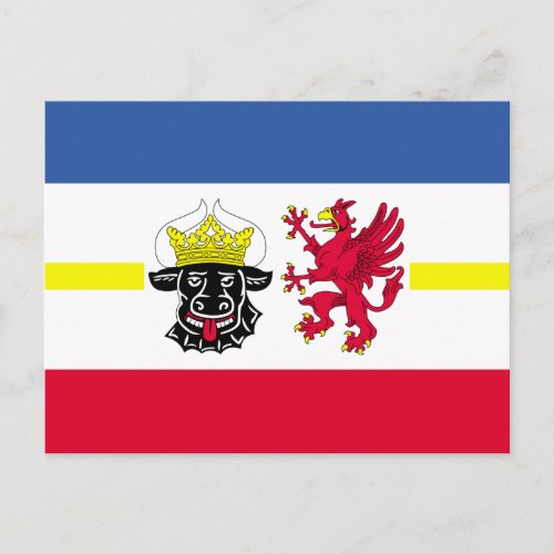 Flag of Mecklenburg_Western Pomerania Postcard