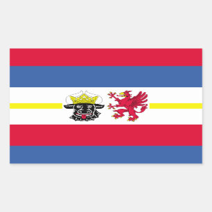 Flag of Mecklenburg-Western Pomerania Rectangular Sticker