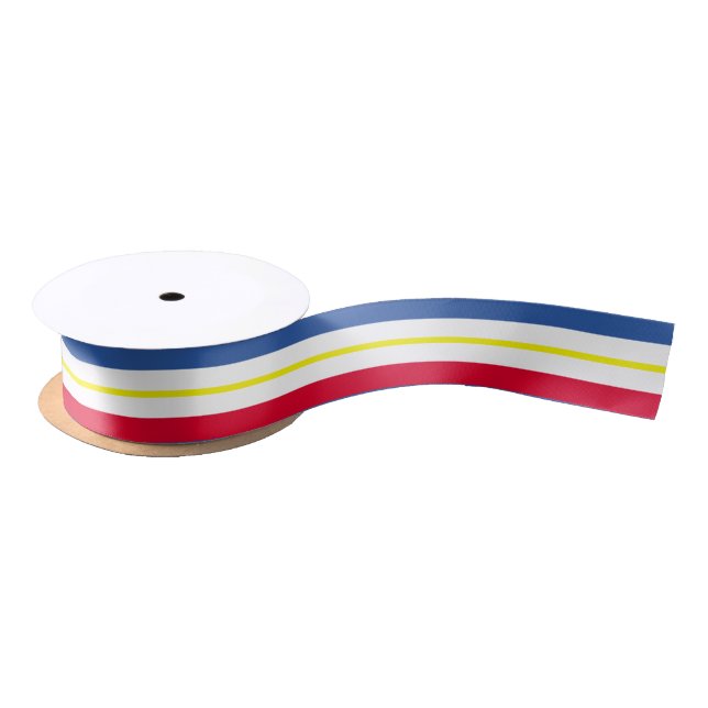 Flag of Mecklenburg-Western Pomerania Satin Ribbon (Spool)
