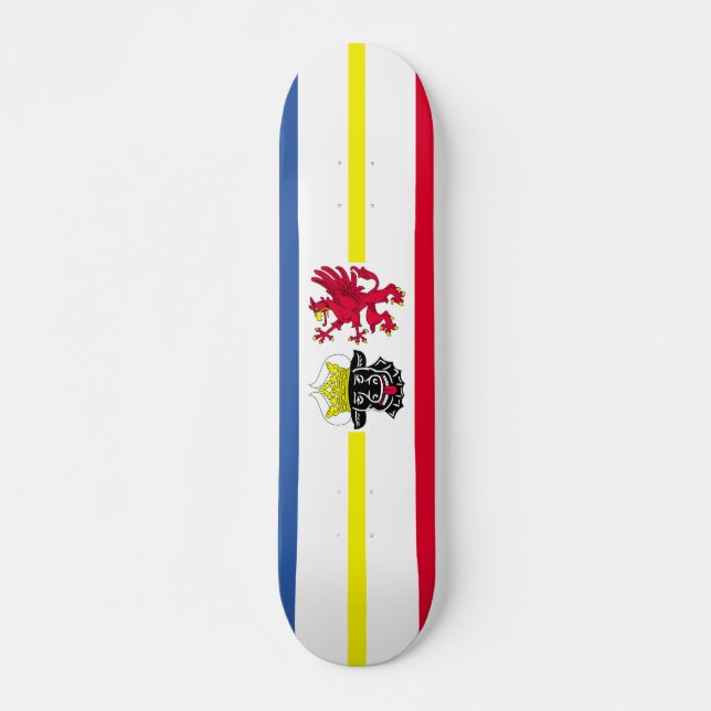 Flag of Mecklenburg-Western Pomerania Skateboard (Front)