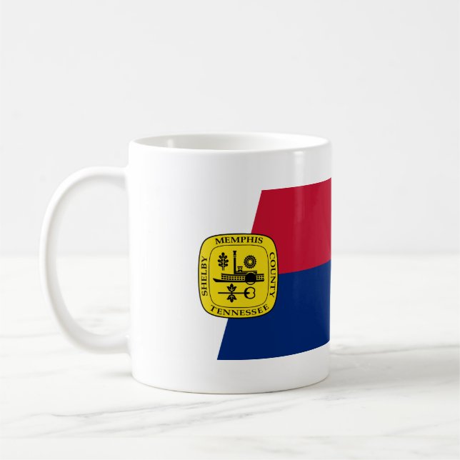 Flag of Memphis, Tennessee Coffee Mug (Left)