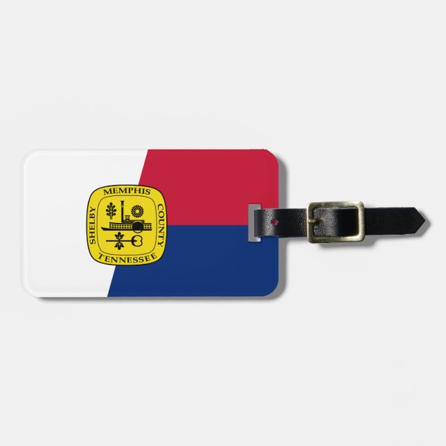 Flag of Memphis, Tennessee Luggage Tag (Front Horizontal)