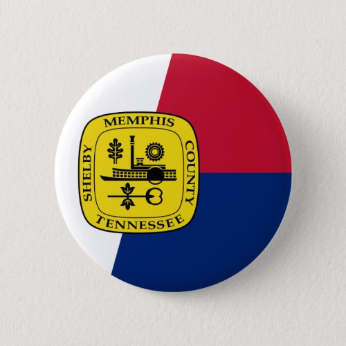 Flag of Memphis Tennessee Pinback Button