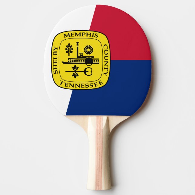 Flag of Memphis, Tennessee Ping Pong Paddle (Front)