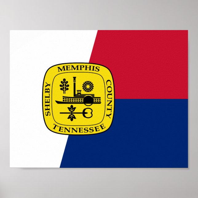 Flag of Memphis, Tennessee Poster (Front)