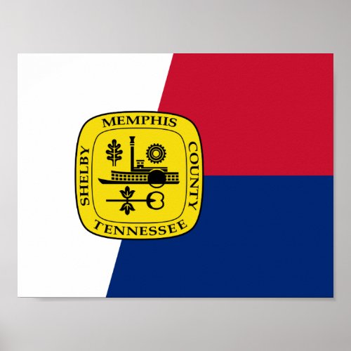 Flag of Memphis Tennessee Poster