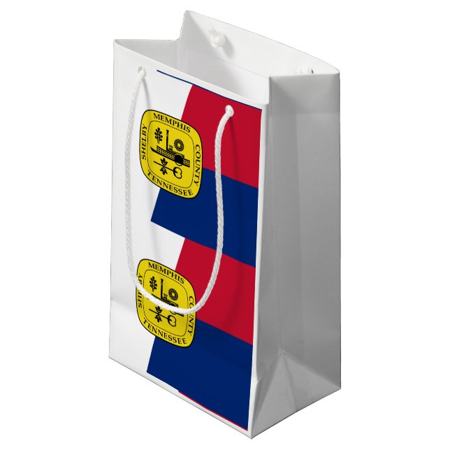 Flag of Memphis, Tennessee Small Gift Bag (Front Angled)