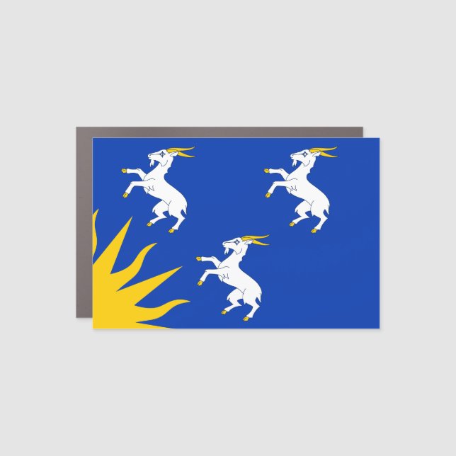 Flag of Merionethshire Car Magnet (Front)