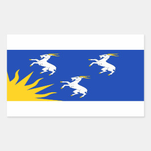 Flag of Merionethshire Rectangular Sticker