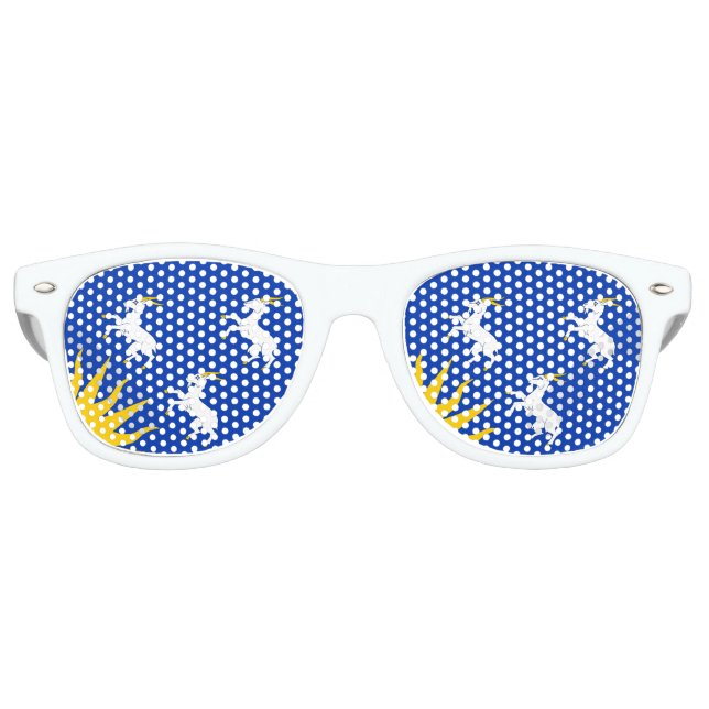 Flag of Merionethshire Retro Sunglasses (Front)