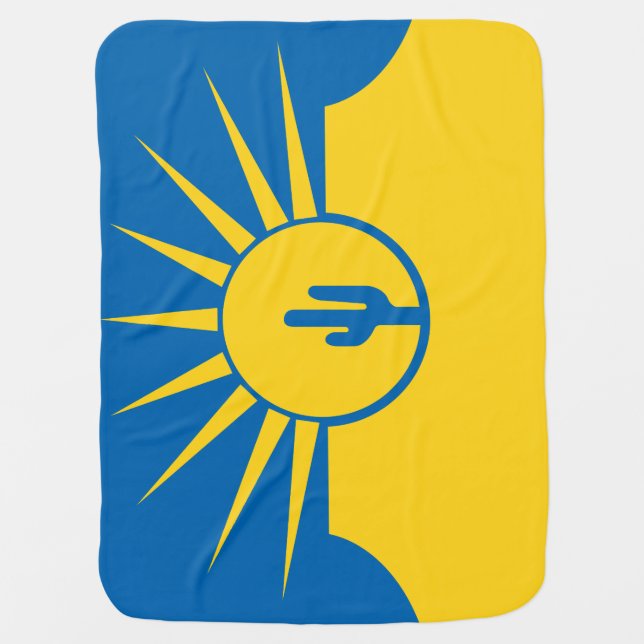 Flag of Mesa, Arizona Baby Blanket (Front)