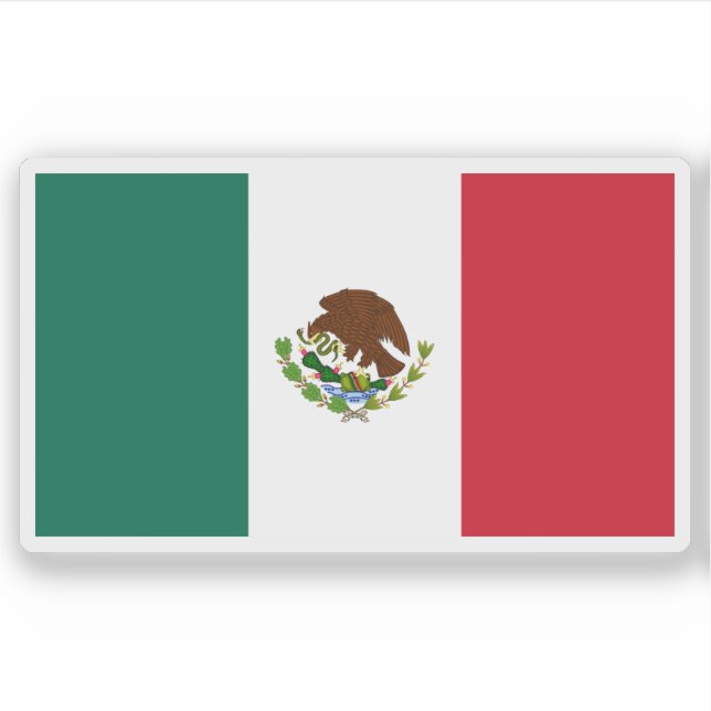 Flag of Mexico (1934–1968) Sticker (Front)