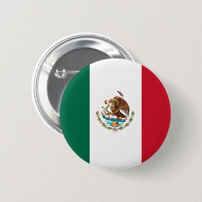 Flag of Mexico Button (Front & Back)