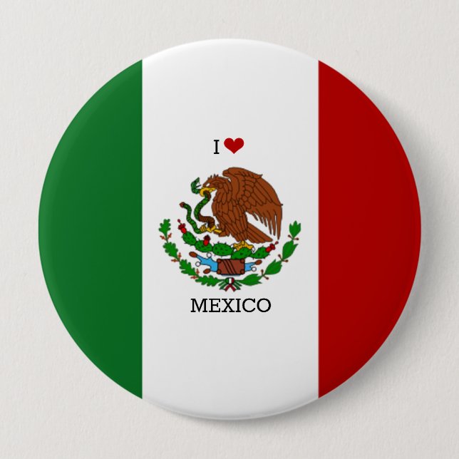 Flag of Mexico Button (Front)