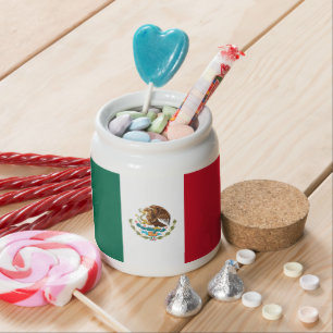 Flag of Mexico Candy Jar