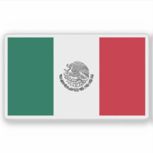 Flag of Mexico, civil use (1968–present) Sticker