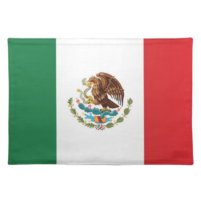 Flag of Mexico Cloth Placemat (Front)