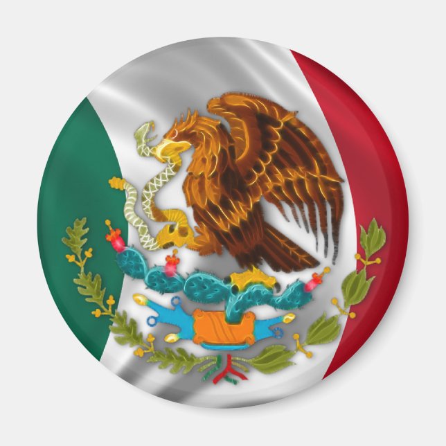 Flag of Mexico, Coat of Arms Magnet (Front)
