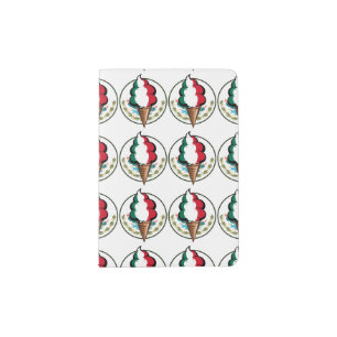 Flag of Mexico funny summer ice cream Passport Holder