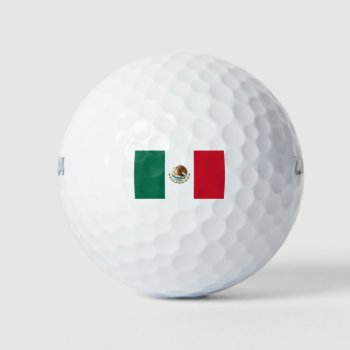 Flag Of Mexico Golf Balls by BlakCircleGirl at Zazzle