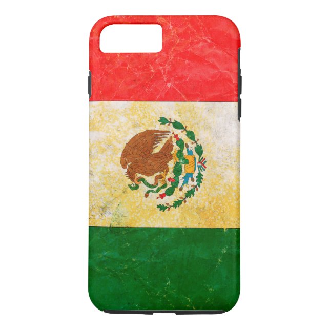 Flag of Mexico in Grunge Case-Mate iPhone Case (Back)