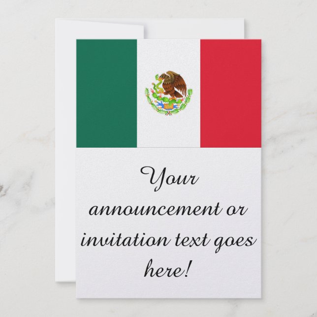 Flag of Mexico Invitation (Front)