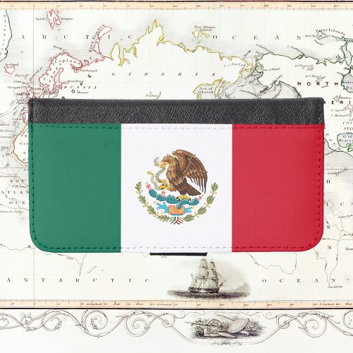 Flag of Mexico iPhone X Wallet Case