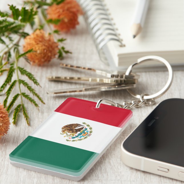 Flag of Mexico Keychain (Front Right)