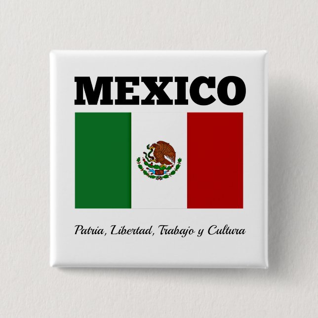 Flag of Mexico, labeled Button (Front)
